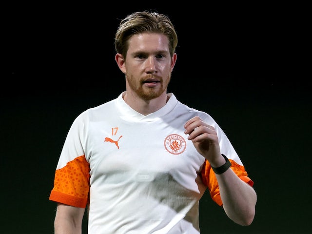 Kevin De Bruyne de Manchester City lors de l'entraînement le 18 décembre 2023 Kevin De Bruyne de Manchester City lors de l'entraînement le 18 décembre 2023