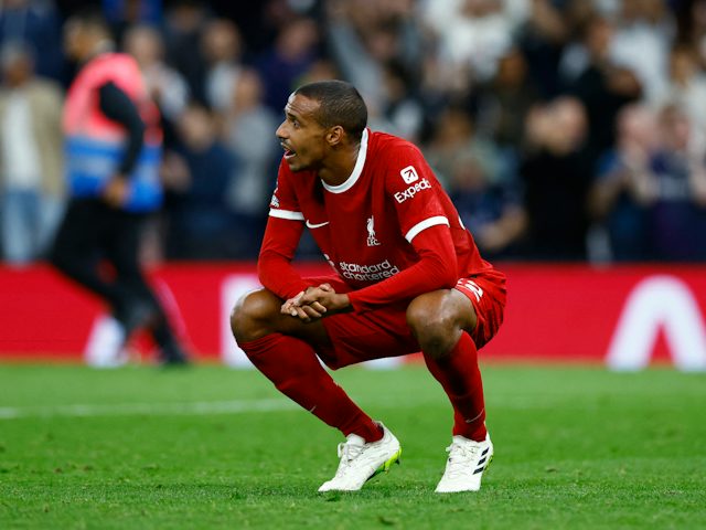 Joel Matip de Liverpool photographié le 30 septembre 2023