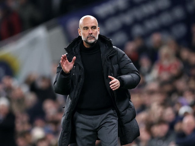L'entraîneur-chef de Manchester City, Pep Guardiola, le 26 janvier 2024