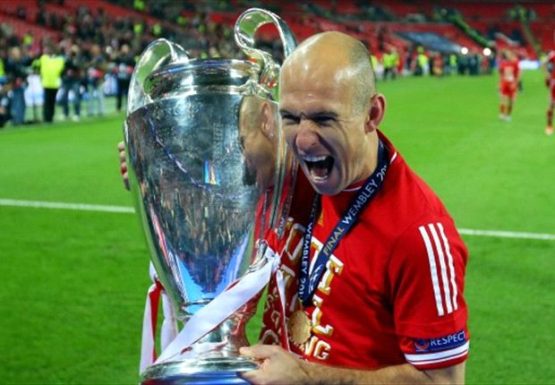 Arjen Robben a marqué 15 buts à élimination directe en UCL