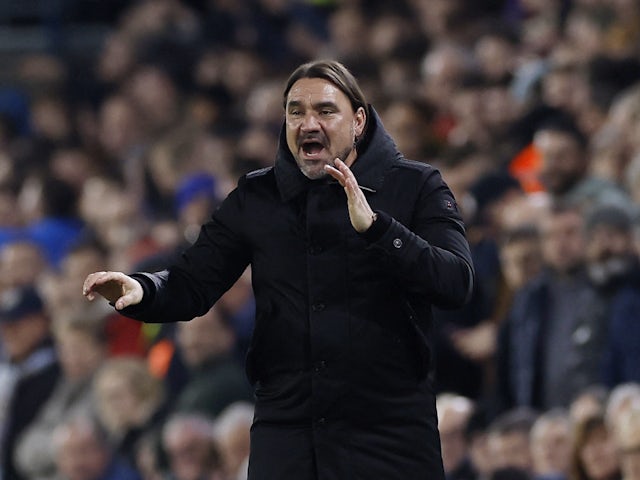 Le manager de Leeds United, Daniel Farke, réagit le 24 février 2024 Le manager de Leeds United, Daniel Farke, réagit le 24 février 2024