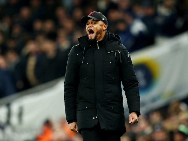 Vincent Kompany, manager de Burnley, le 5 janvier 2024