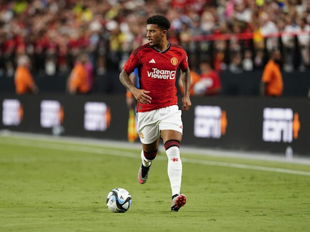 L'attaquant de Manchester United Jadon Sancho le 30 juillet 2023