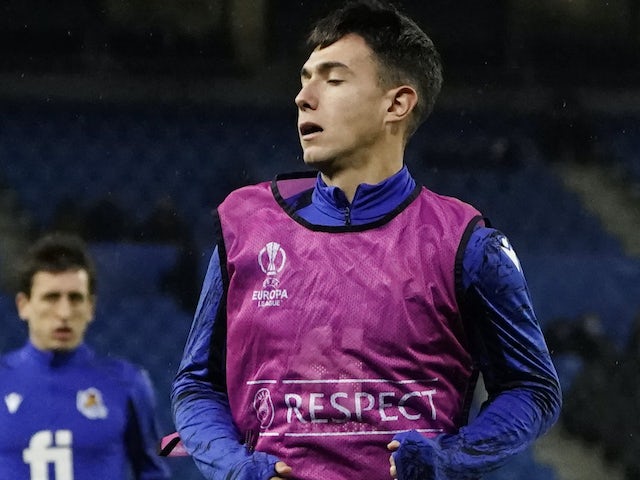 Martin Zubimendi de la Real Sociedad photographié en décembre 2021