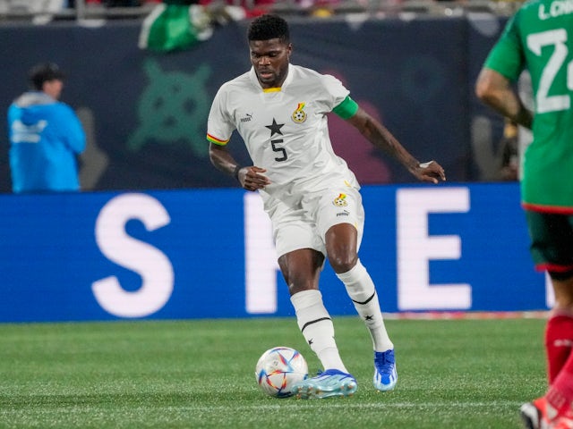 Thomas Partey en action pour le Ghana en octobre 2023