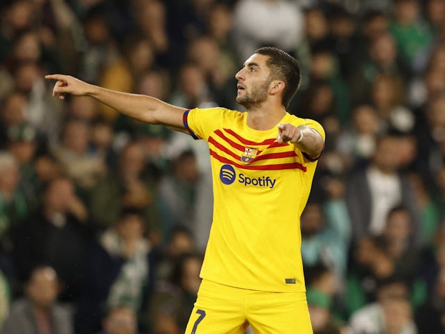 L'attaquant de Barcelone Ferran Torres le 31 janvier 2024