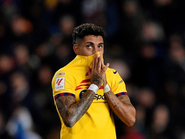 Raphinha de Barcelone semble abattu après le match du 16 décembre 2023 Raphinha de Barcelone semble abattu après le match du 16 décembre 2023