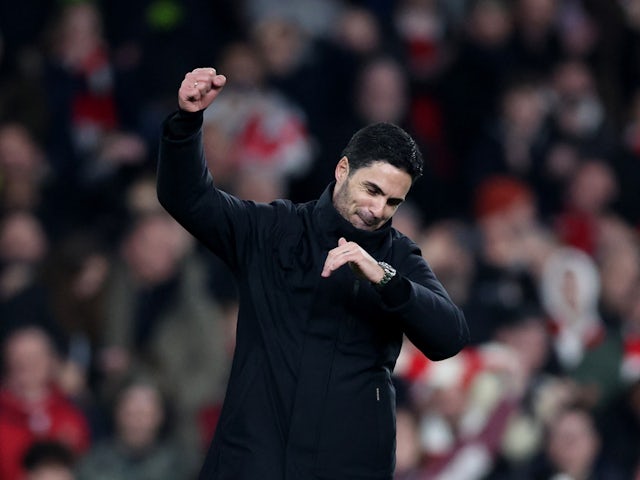 Mikel Arteta, manager d'Arsenal, photographié le 9 mars 2024