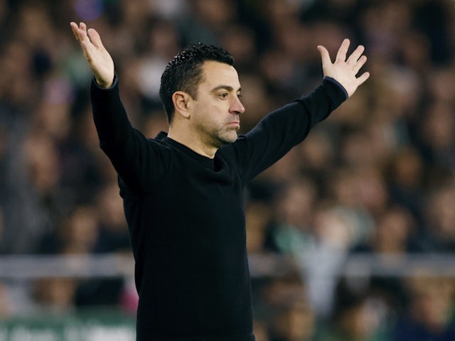 L'entraîneur-chef de Barcelone, Xavi, le 21 janvier 2024