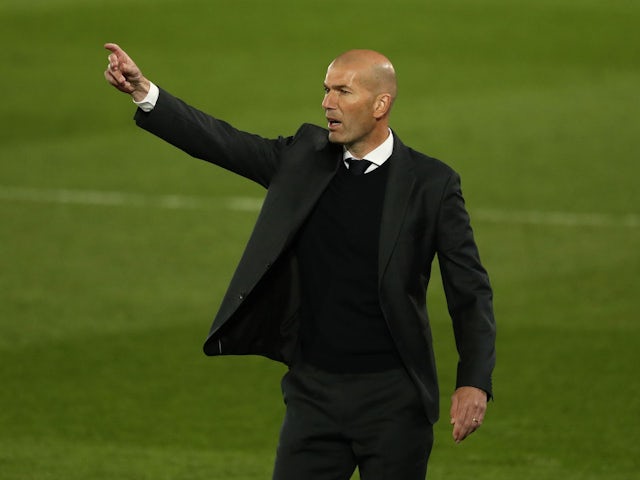 L'ancien entraîneur du Real Madrid, Zinedine Zidane, le 1er mai 2021