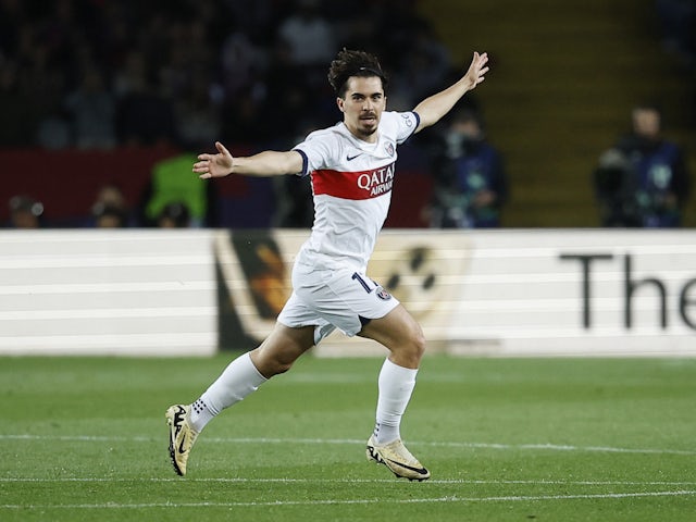 Vitinha du Paris Saint-Germain le 16 avril 2024