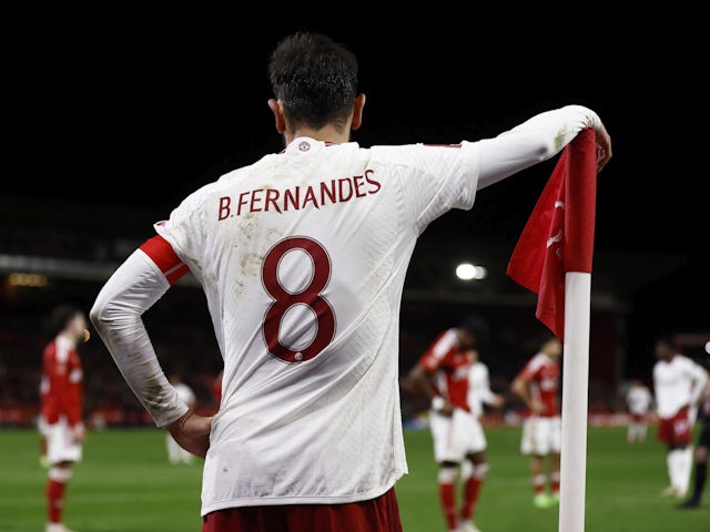 Bruno Fernandes de Manchester United le 28 février 2024