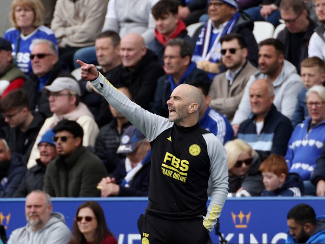 Enzo Maresca, manager de Leicester City, le 20 avril 2024