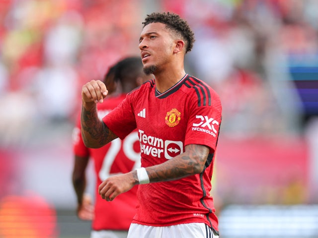 L'attaquant de Manchester United Jadon Sancho le 22 juillet 2023