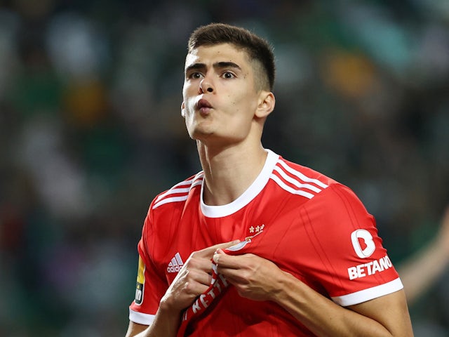 Le défenseur central de Benfica, Antonio Silva, le 21 mai 2023