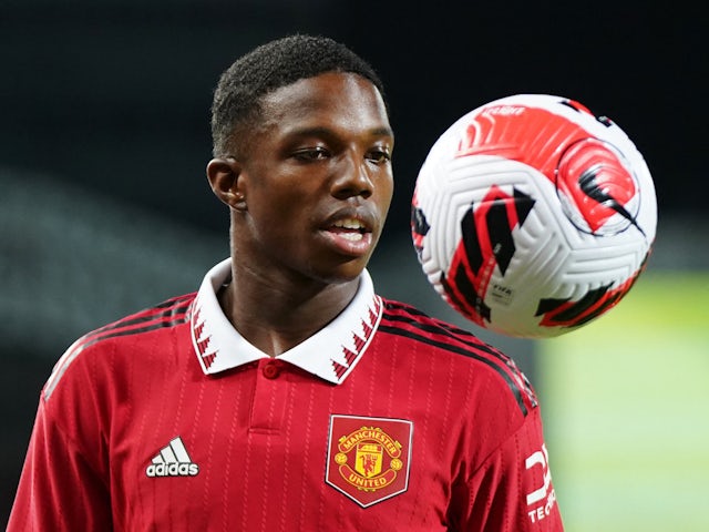 Le défenseur de Manchester United Tyrell Malacia photographié le 12 juillet 2022