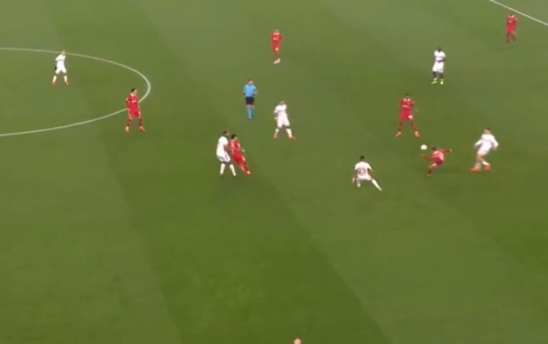 Alexis Mac Allister picked out Cody Gakpo with an outrageous pass