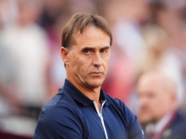 Julen Lopetegui, manager de West Ham United, le 17 août 2024