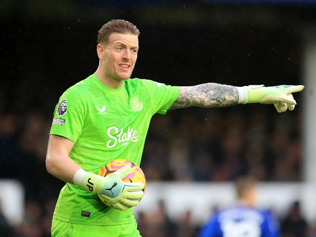 Jordan Pickford d'Everton photographié le 22 décembre 2024