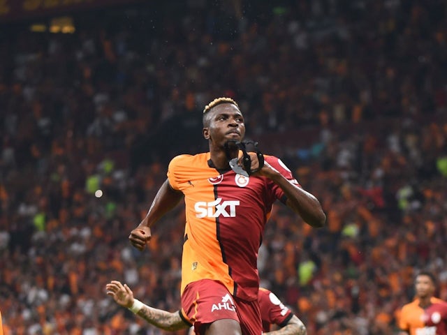Victor Osimhen de Galatasaray célèbre après avoir marqué Kasimpasa, le 28 septembre 2024