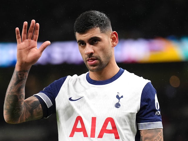 Cristian Romero de Tottenham Hotspur photographié le 8 décembre 2024