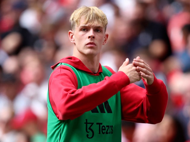 Toby Collyer de Manchester United photographié le 10 août 2024
