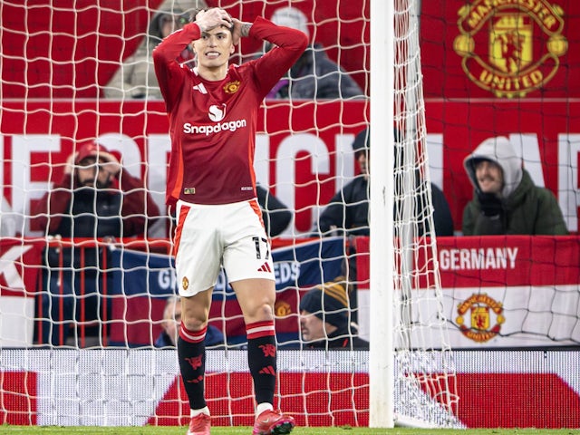 Alejandro Garnacho de Manchester United le 16 janvier 2025