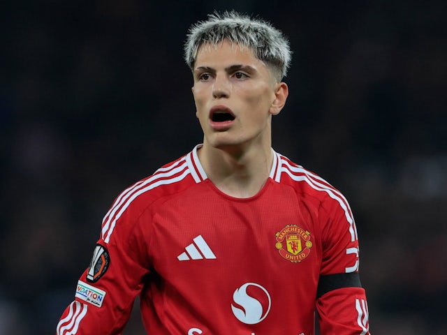 L'attaquant de Manchester United Alejandro Garnacho le 7 novembre 2024