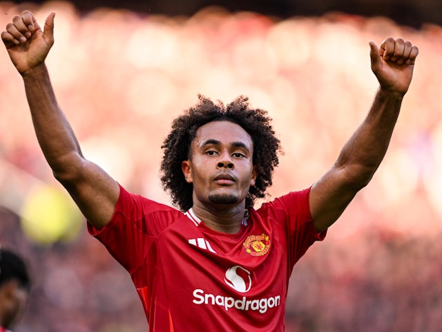 Joshua Zirkzee de Manchester United fait la fête le 1er décembre 2024