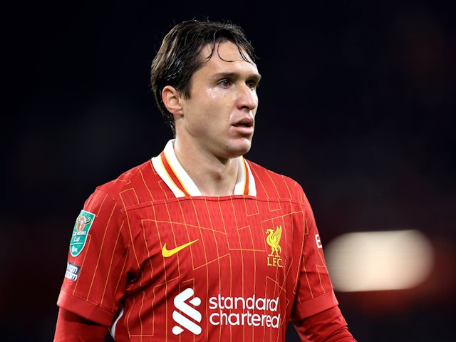Federico Chiesa de Liverpool photographié le 25 septembre 2024