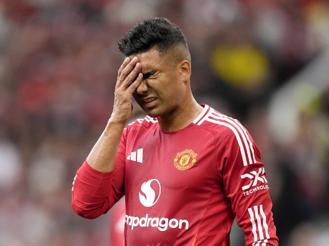 Casemiro de Manchester United réagit le 1er septembre 2024