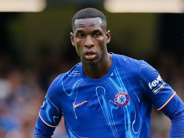 L'attaquant de Chelsea Nicolas Jackson en action en octobre 2024. L'attaquant de Chelsea Nicolas Jackson en action en octobre 2024.