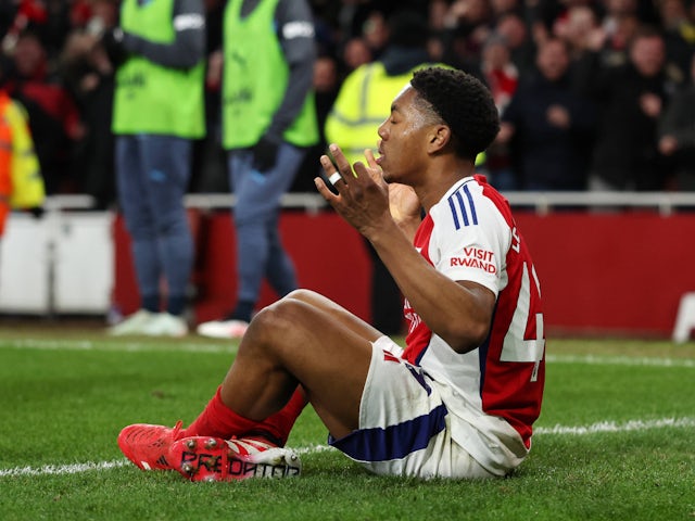 Myles Lewis-Skelly d'Arsenal illustré le 1er février 2025 Myles Lewis-Skelly d'Arsenal illustré le 1er février 2025