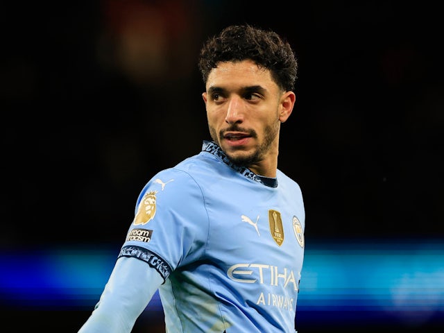 Omar Marmoush de Manchester City illustré le 25 janvier 2025