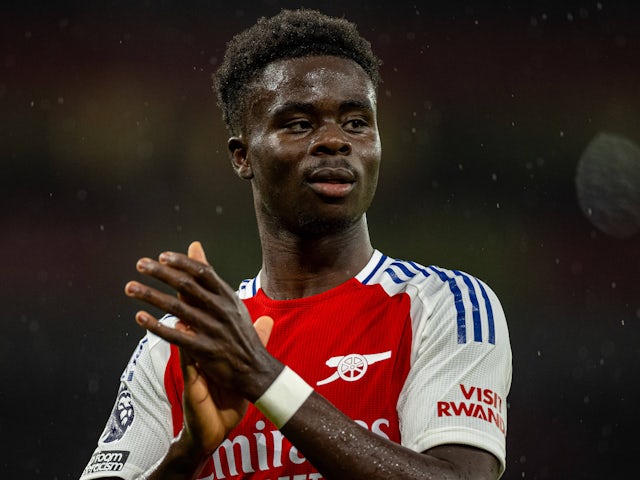 Bukayo Saka d'Arsenal illustré le 23 novembre 2024 Bukayo Saka d'Arsenal illustré le 23 novembre 2024