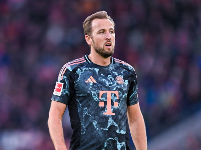 Harry Kane du Bayern Munich en action le 25 janvier 2025
