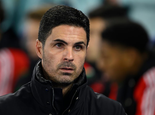 Le directeur d'Arsenal Mikel Arteta le 4 janvier 2025