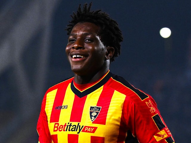 Patrick Dorgu de Lecce le 29 octobre 2024