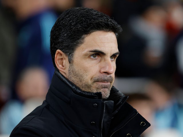 Le manager d'Arsenal Mikel Arteta illustré le 29 janvier 2025