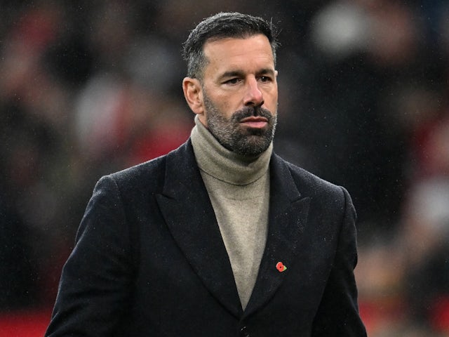 L'entraîneur-chef par intérim de Manchester United Ruud van Nistelrooy le 10 novembre 2024