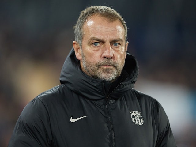 L'entraîneur-chef de Barcelone Hansi Flick le 18 janvier 2025