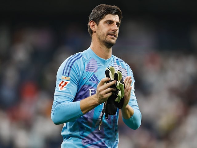 Le gardien de but du Real Madrid Thibaut Courtois le 25 août 2024