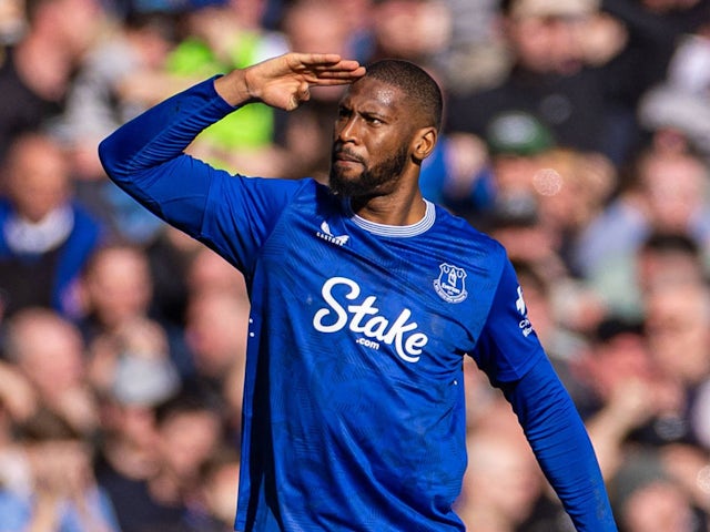 La bêta d'Everton célèbre après avoir marqué le 22 février 2025