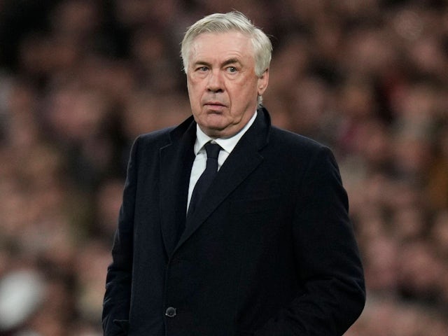 Le directeur du Real Madrid Carlo Ancelotti le 8 février 2025