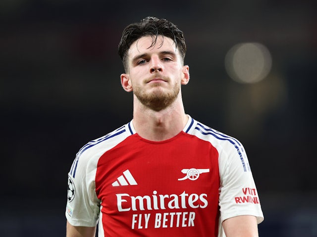 Declan Rice d'Arsenal illustré le 22 octobre 2024