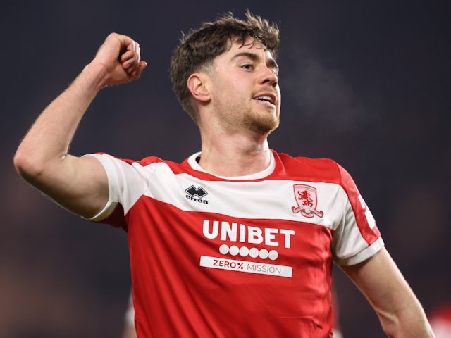 Le milieu de terrain de Middlesbrough Hayden Hackney le 21 janvier 2025