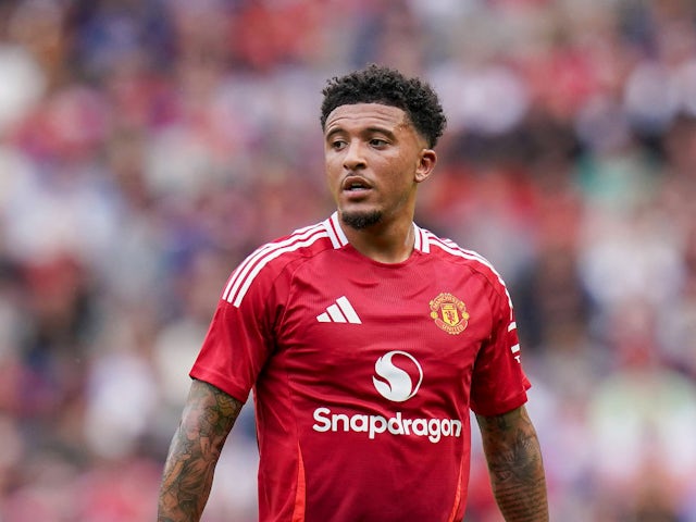 Jadon Sancho de Manchester United illustré le 20 juillet 2024
