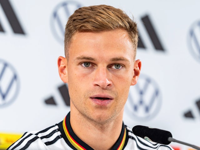 Joshua Kimmich en Allemagne lors d'une conférence de presse le 3 septembre 2024