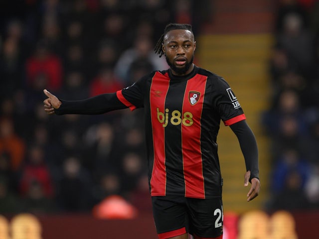 Antoine Semenyo de Bournemouth lors du match de football de Premier League de son équipe contre Brighton & Hove Albion, le 23 novembre 2024