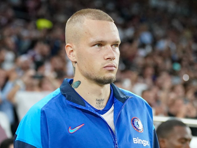 L'attaquant de Chelsea Mykhaylo Mudryk illustré le 29 août 2024